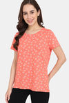 Rosaline Bloom Fest Knit Cotton Top (Pack of 2) -  Orange Purple — thumbnail 8